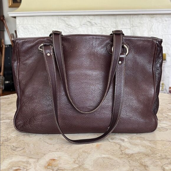 Roots Leather Tote Shoulder Bag Vintage - Picture 3 of 16